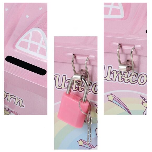 🆕Pink Storage Box With Lock & Key Set - Picture 6 of 7